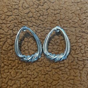 Elegant Silver Hoop Earrings